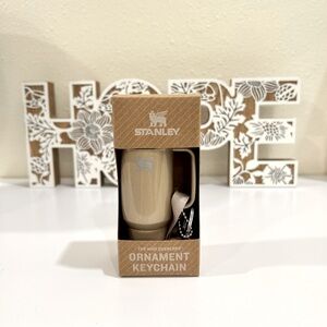 Stanley Water Bottle Keychain Christmas Tree Ornament - Champagne Gold Brand New